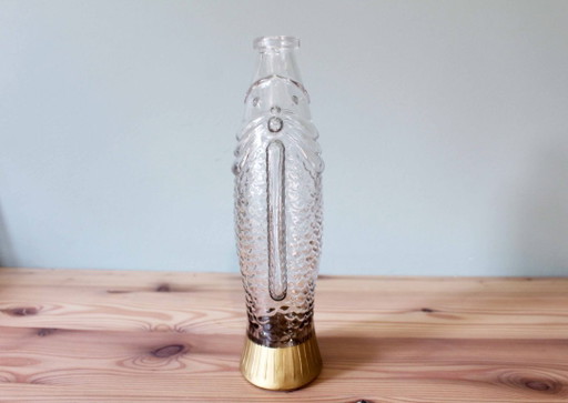 Bouteille vintage en forme de poisson