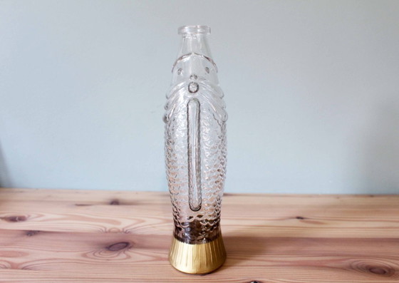 Image 1 of Bouteille vintage en forme de poisson