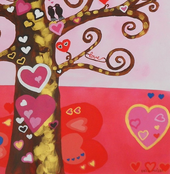 Image 1 of The love tree (handgeschilderd)