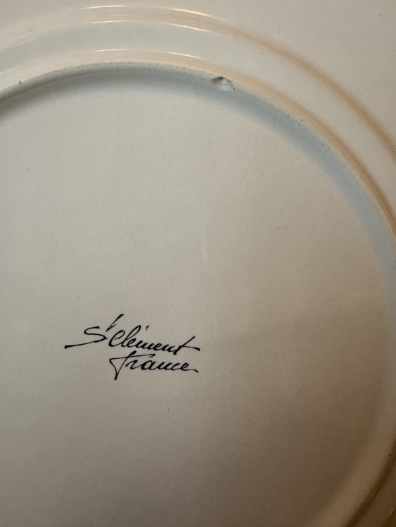 Image 1 of Fauvistisch keramisch bord van St. Clement.