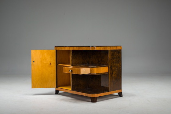 Image 1 of Mobile bar Art Déco con intarsi, anni '30