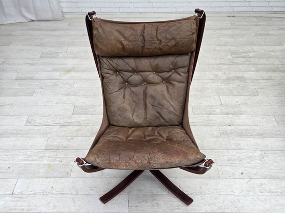 Image 1 of 1970s, Norwegian design by Sigurd Ressel, lounge chair, model "Falcon".