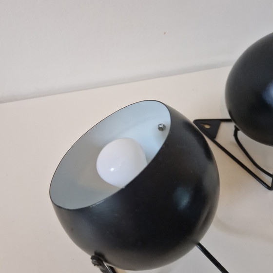 Image 1 of Set di 2 lampade a globo, luci notturne, applique da parete, faretti anni '90