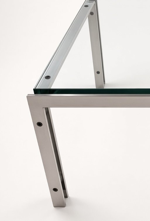 Table d'appoint Hank Kwint Metaform M-1 – Tables d'appoint, Glass, Metal (photo 5 of 6)