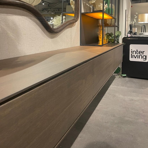 TV cabinet with mood fireplace