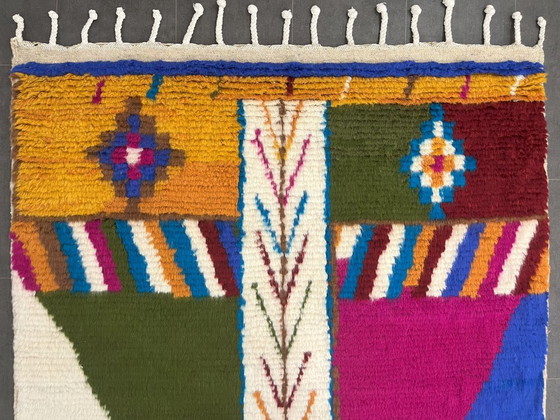 Image 1 of Berber Vloerkleed - 251 cm x 156 cm - gekleurde Wol