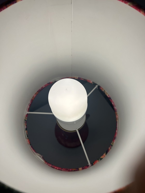 Image 1 of Zomerlamp geschikt voor buiten - gemaakt van een vaas uit het midden van de vorige eeuw, hergebruikt