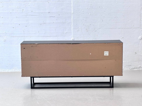 Image 1 of Modern black En Casa Boxholm sideboard in walnut look