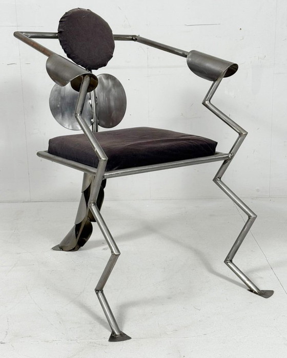 Image 1 of Sedia/poltrona in stile Memphis Milano, Germania, anni '80, edizione limitata