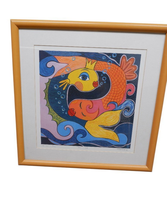 Image 1 of Conjunto de 2 serigrafías de Petra Peschkes