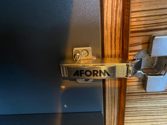 Image 1 of Unique wall unit in zebrano wood