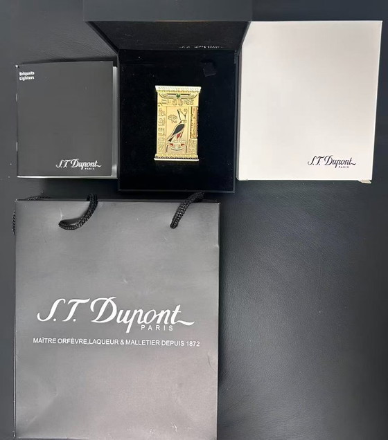 Image 1 of S.T. Dupont – Pharao – Feuerzeug – Vergoldet