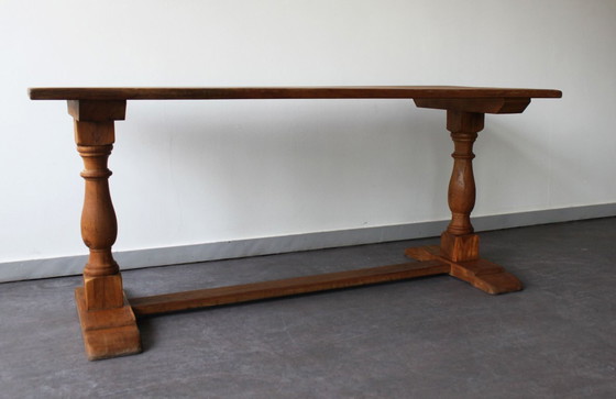 Image 1 of Monastery table, rustic style, early 20th century.