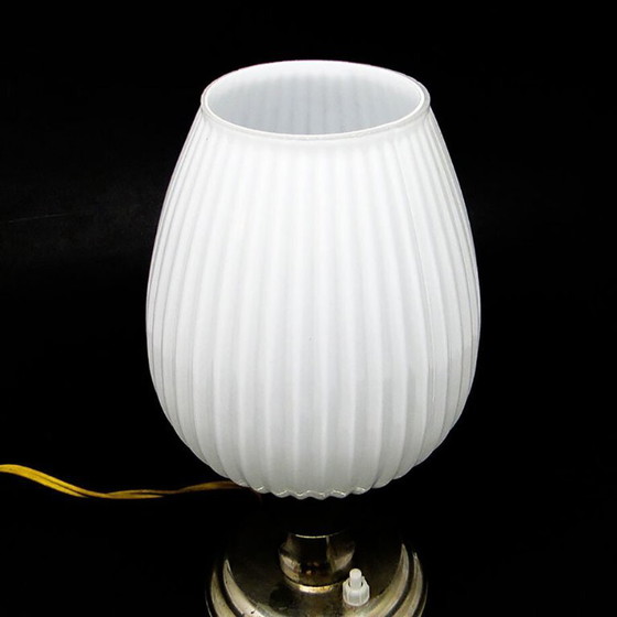 Postmodern Bedside Lamp from Polam, Poland, 1960s – Table lamps, Glass, Metal (photo 3 of 8)