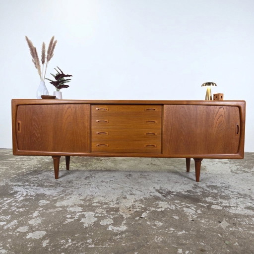 H.P. Hansen Danish Sideboard, Vintage TV Cabinet, Wall Unit – dressoirs, Wood