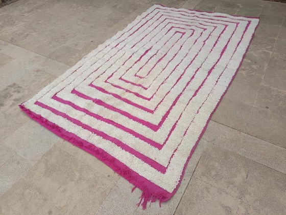 Image 1 of Authentiek handgemaakt Beni Ourain Berber tapijt, 140/260 cm
