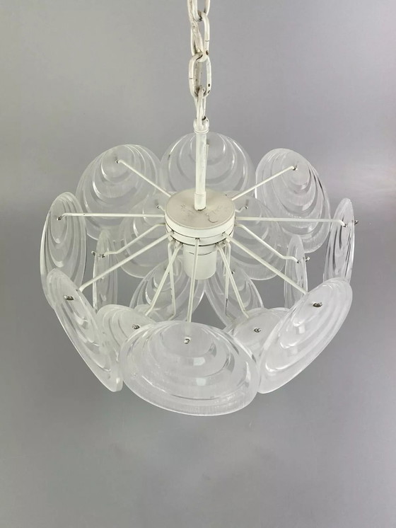 Image 1 of Lampada anni '70, lampada a sospensione, lampada da soffitto, design spaziale, plastica, anni '60