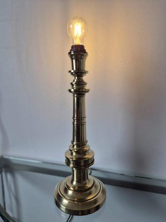 Image 1 of Vintage 1970s Lamp Art (Milano Italy) brass lamp base