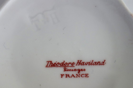 Image 1 of 7 tazas con platillos Theodore Haviland principios del siglo XX