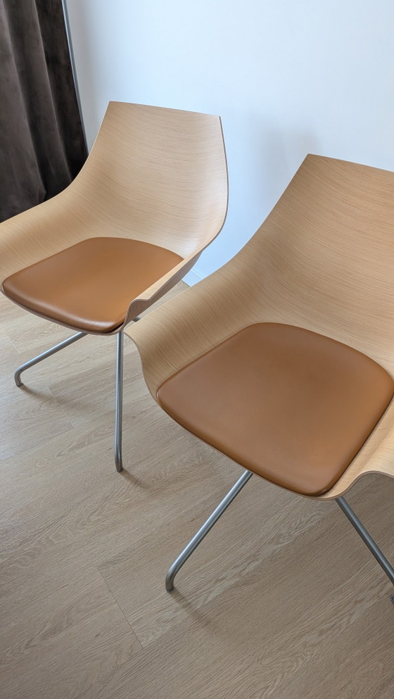 La Palma Cox Swivel Chairs – Lapalma, Leather, Metal (photo 2 of 10)