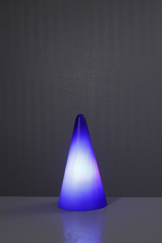 Image 1 of Lampada vintage "Teepee" di SCE per Habitat, blu, 35 cm, design postmoderno, anni '90