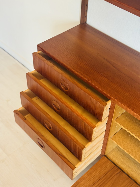 Image 1 of Mueble de pared danés – Muebles HG – Teca – Años 60