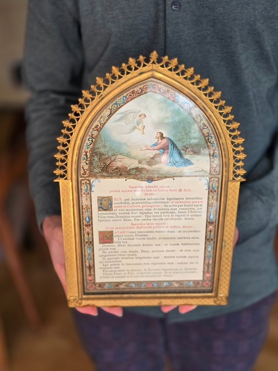 Image 1 of Altar Canon (Altar Cards (Tabellae Lavabo) 19th Century
