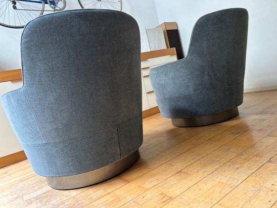 Image 1 of Minotti draaifauteuil set