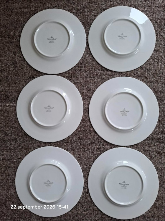 6 assiettes à déjeuner Villeroy & Boch Anmut Flowers, Vaisselle, Porcelaine, Multicolore (photo 6 sur 6)