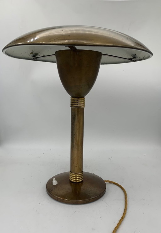 Originele Sciolari messing tafellamp uit 1940