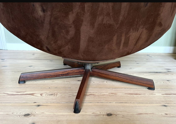 Image 1 of Chaise longue vintage danoise inclinable par Madsen & Schübel, 1970S