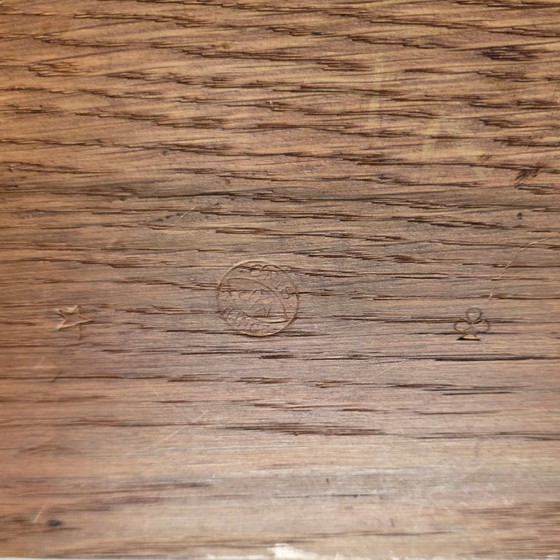 Image 1 of Portalettere Art Déco francese in quercia con marchio JPA, anni '30