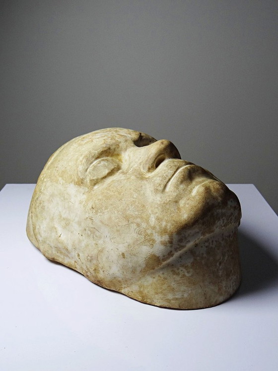 Image 1 of Gipsen dodenmasker van Beethoven, begin 20e eeuw