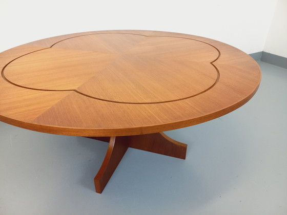 Image 1 of Vintage 60's Round English Teak Coffee Table