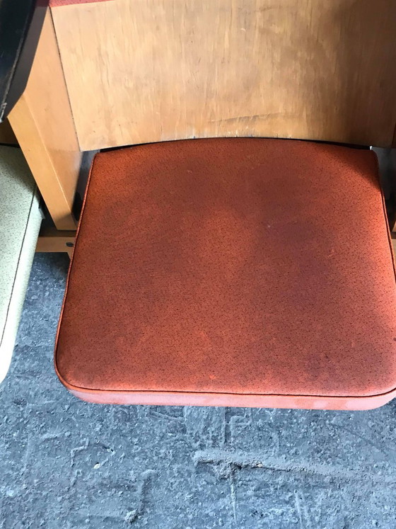 Mid-Century Hungarian 4-Seater Cinema Bench from Szék és Faárúgyár, 1950s, Benches, Beige, Mid Century Modern (photo 3 of 8)