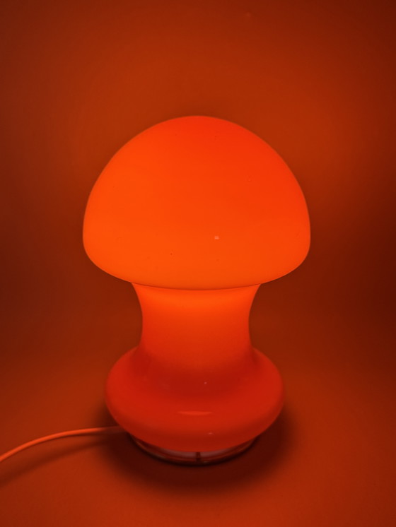 Image 1 of Orange mushroom lamp in Space Age style