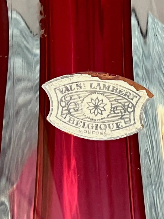 Lampada in cristallo massiccio Val Saint Lambert. – Lampade da tavolo, Crystal, Glass, Vintage (photo 6 of 9)