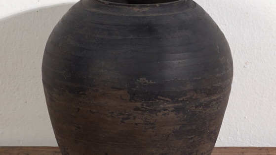 Antique wabi sabi style vase (c.1900) #8 (photo 3 of 34)