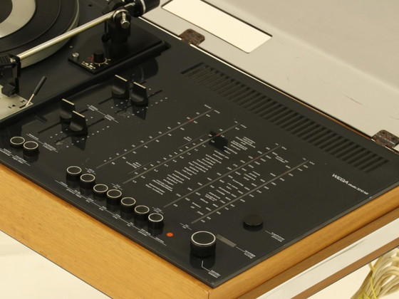 Image 1 of Wega Studio 3212 Hifi de Verner Panton & 2 enceintes Grundig Audiorama modèle 8000