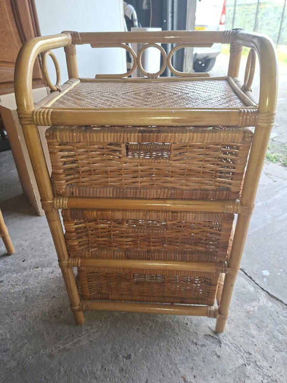 Bohemian Vintage Set – Opbergkast, Rattan, Bamboo (photo 8 of 15)