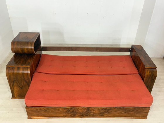 Image 1 of Bellissimo divano Art Déco / divano olandese / divano letto vintage / allungabile