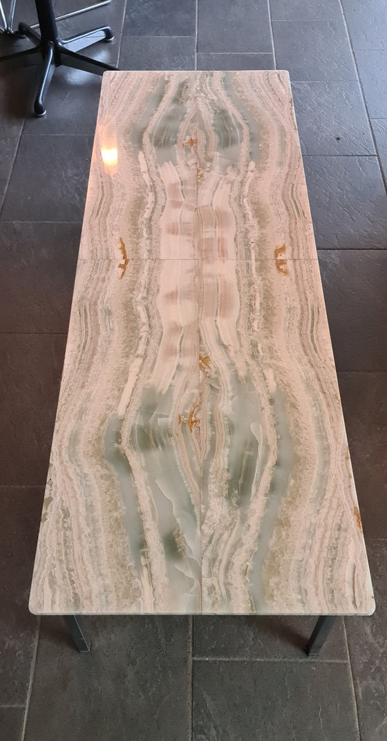 Image 1 of Onyx Marble Coffee Table Mid - Century