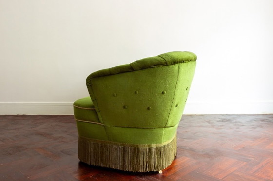 Image 1 of Green velvet vintage sofas
