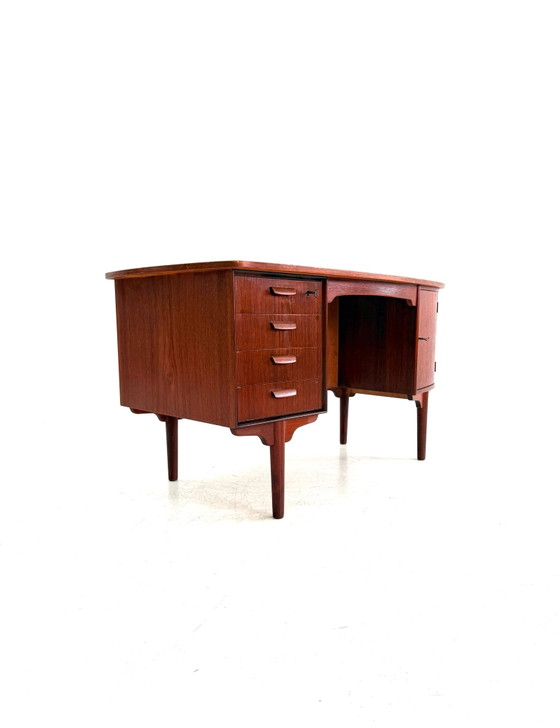 Scrivanie 'Bullet' vintage in teak, H.P. Hansen anni '60 – Legno, Metallo (photo 2 of 15)
