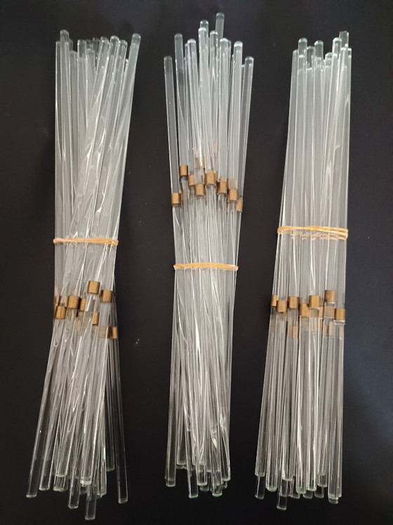 Image 1 of Gaetano Sciolari Rarissimo Lampadario Cascade  Hollywood Regency - 7 luce -  Vintage anni '70