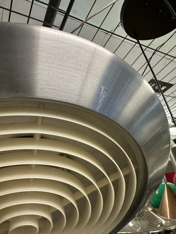 Image 1 of Mist & Mørup Diskos Hanglamp - Zilver - Door Jo Hammerborg - 1960