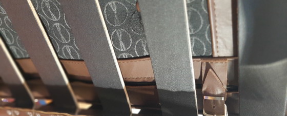 Image 1 of KNOLL SET BARCELONA NEW-NEVER USED Cognac leather design L. Mies Van der Rohe & Lilly Reich 1929