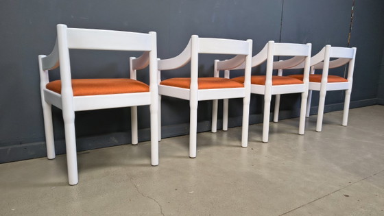 Image 1 of Conjunto de 4 sillones Carimate de Vico Magistretti, década de 1960.
