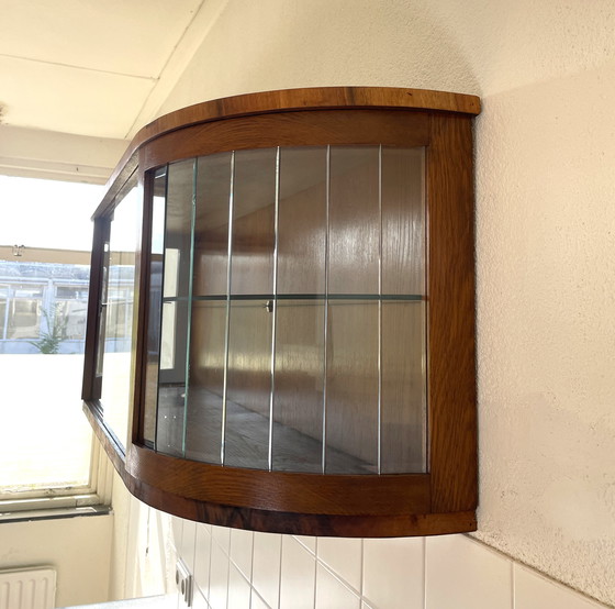 Image 1 of Vetrina sospesa, mobiletto unico in stile art déco 