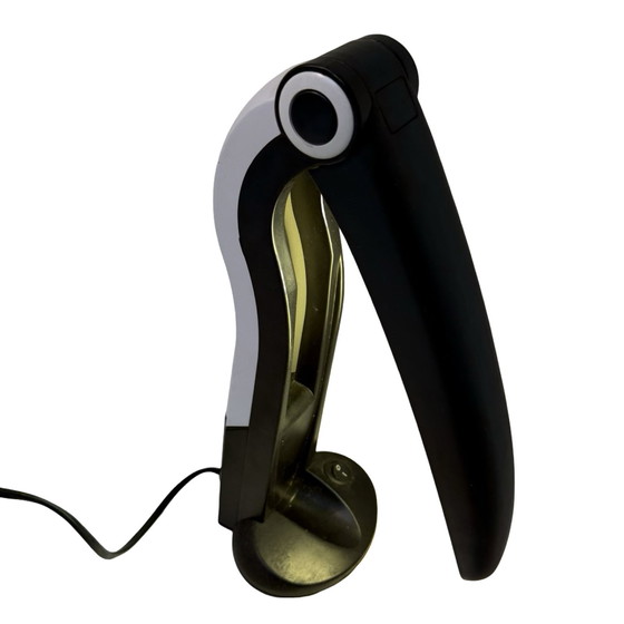 Image 1 of H. T. Huang – Tukan-Lampe – Pop-Art-/Space-Age-Design – Schwarz-Weiß-Edition inklusive neuer Glühbirne